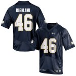 Notre Dame Fighting Irish Men's Matt Bushland #46 Navy Under Armour Authentic Stitched College NCAA Football Jersey LGP0399TQ